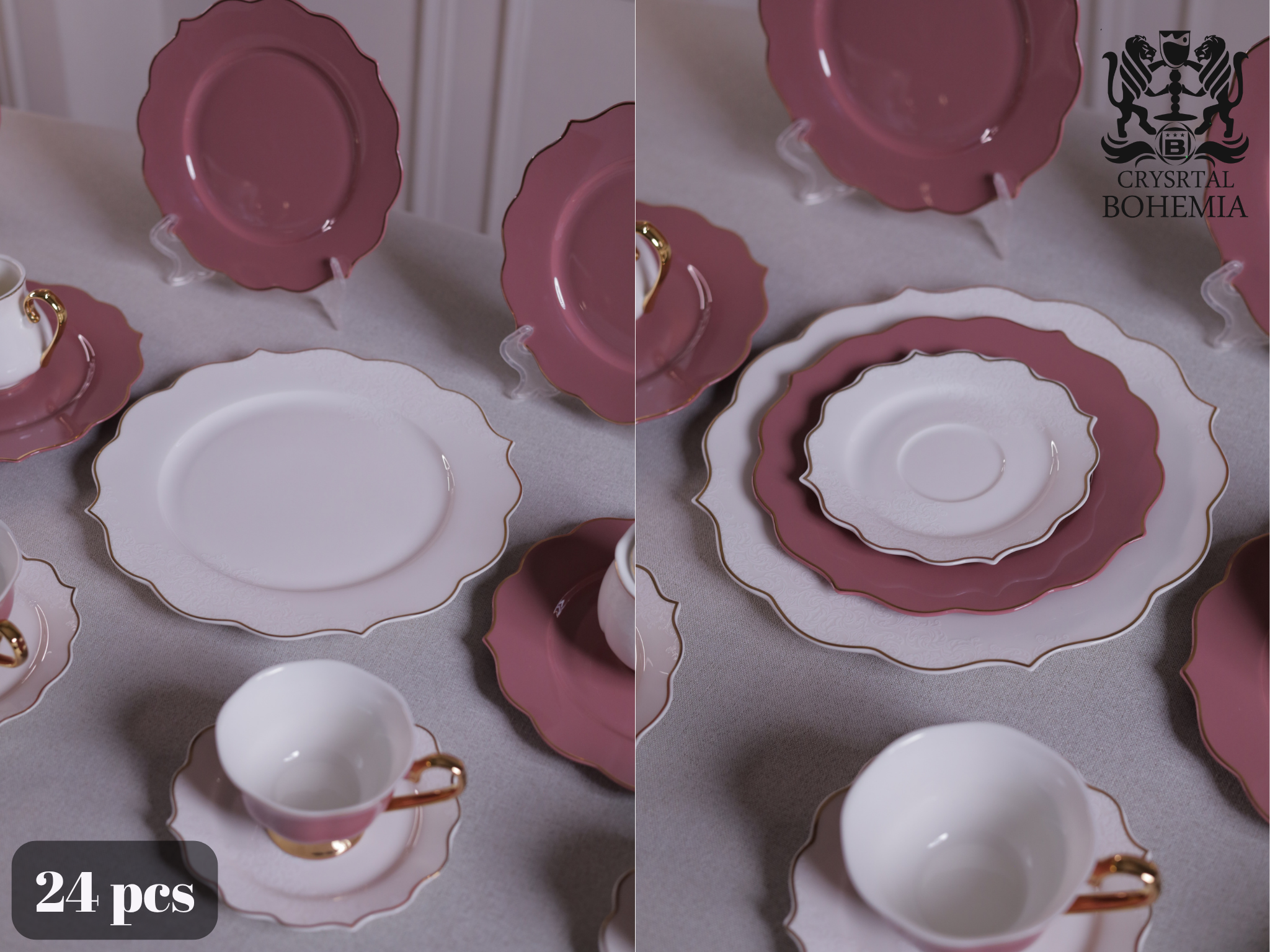 طقم شاي وجاتوه بورسلين راقي