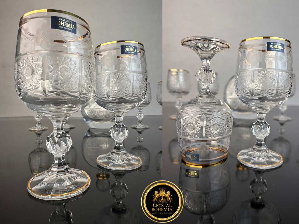 طقم شربات كولوديا حفر ديفينشي كريستال تيشيكي