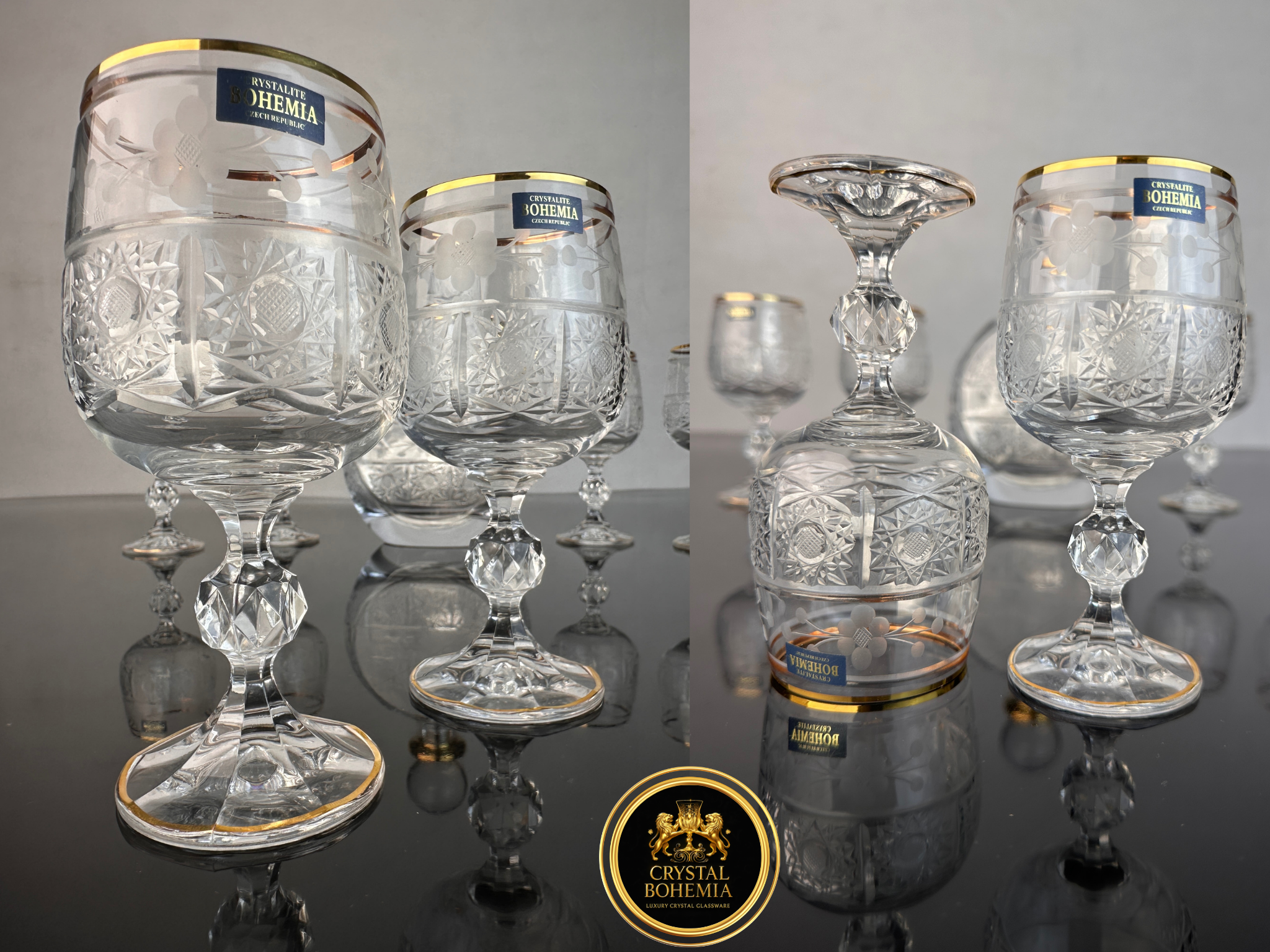 طقم شربات كولوديا حفر ديفينشي كريستال تيشيكي