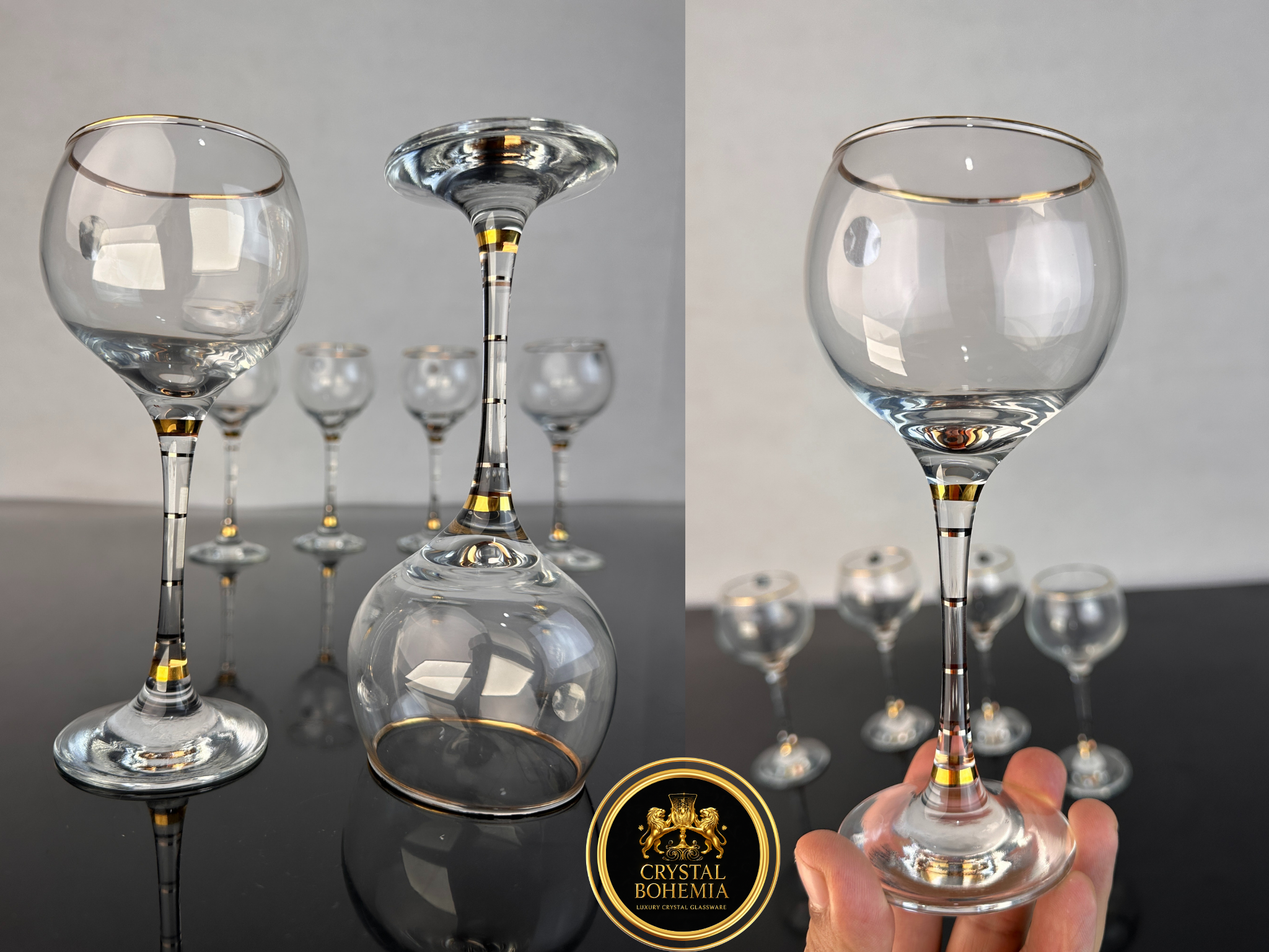 كاسات بوم تركي ذهبي 