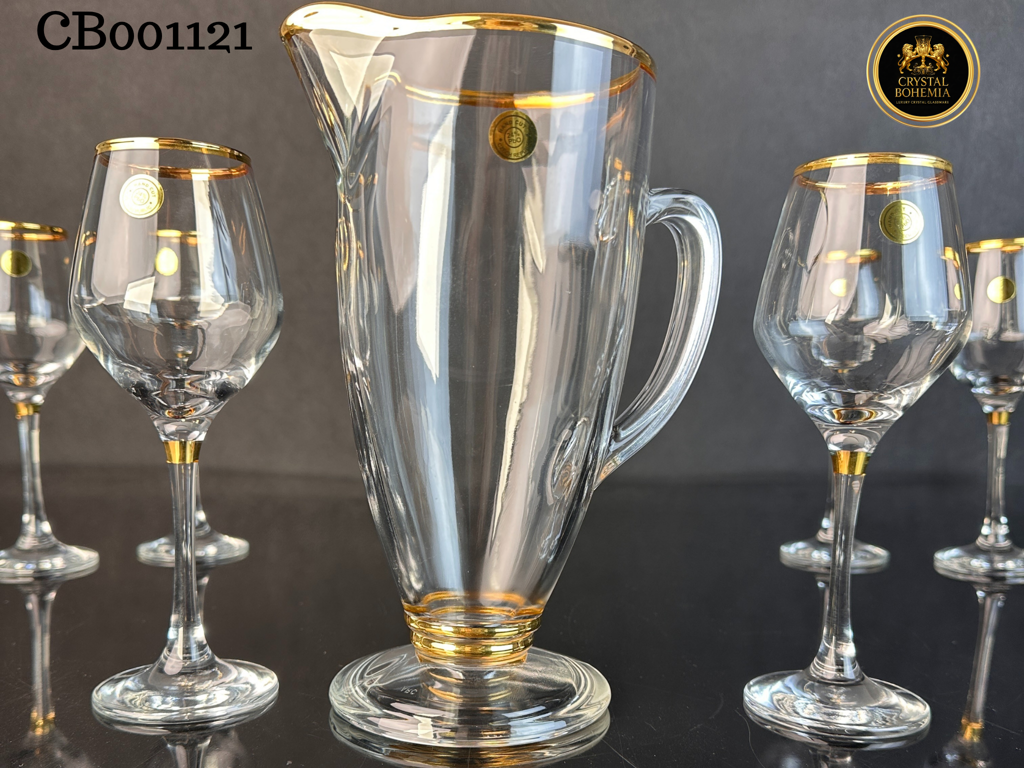 طقم  كريستال تركي فراي مذهب  CB001121