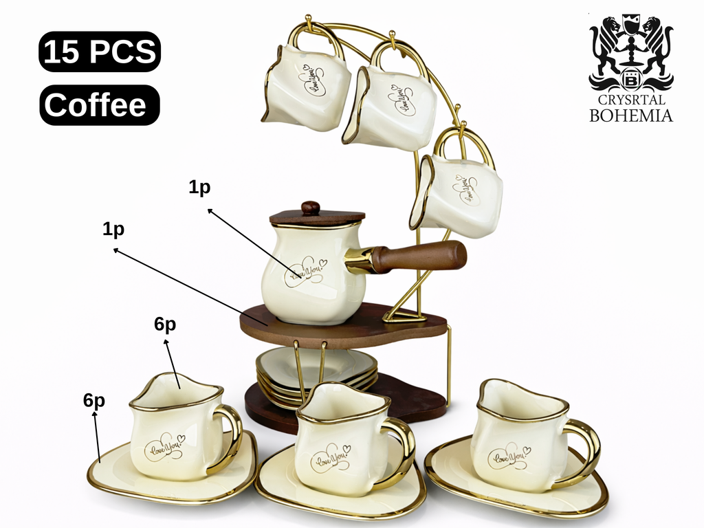 طقم قهوة 6 افراد مودرن