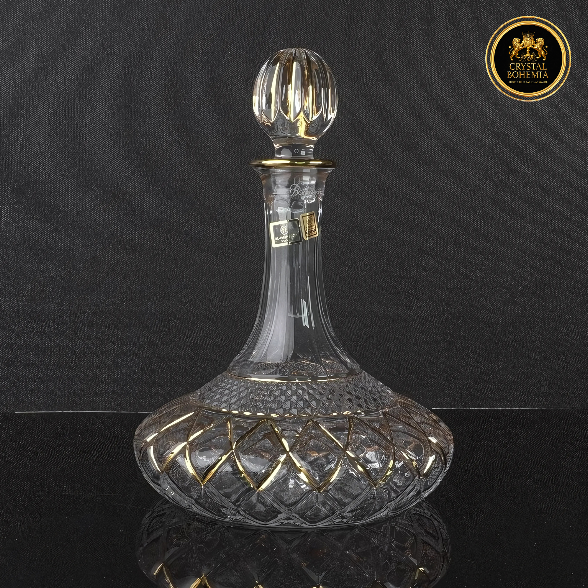 طقم كاسات كريستال بوهيمي أصلي 7 قطع (CB001001)
