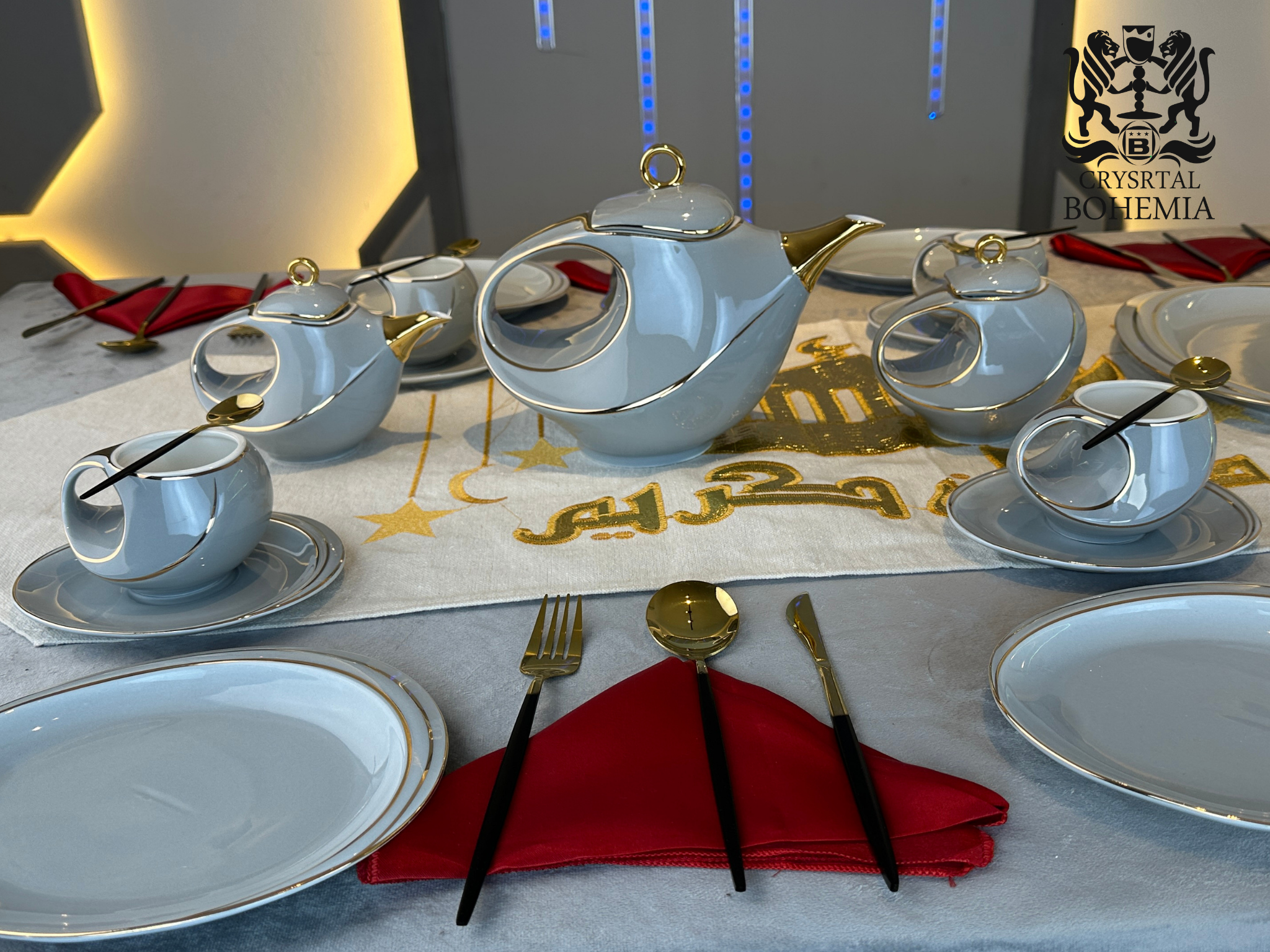 طقم شاي مودرن للصالون وجهاز العروسة