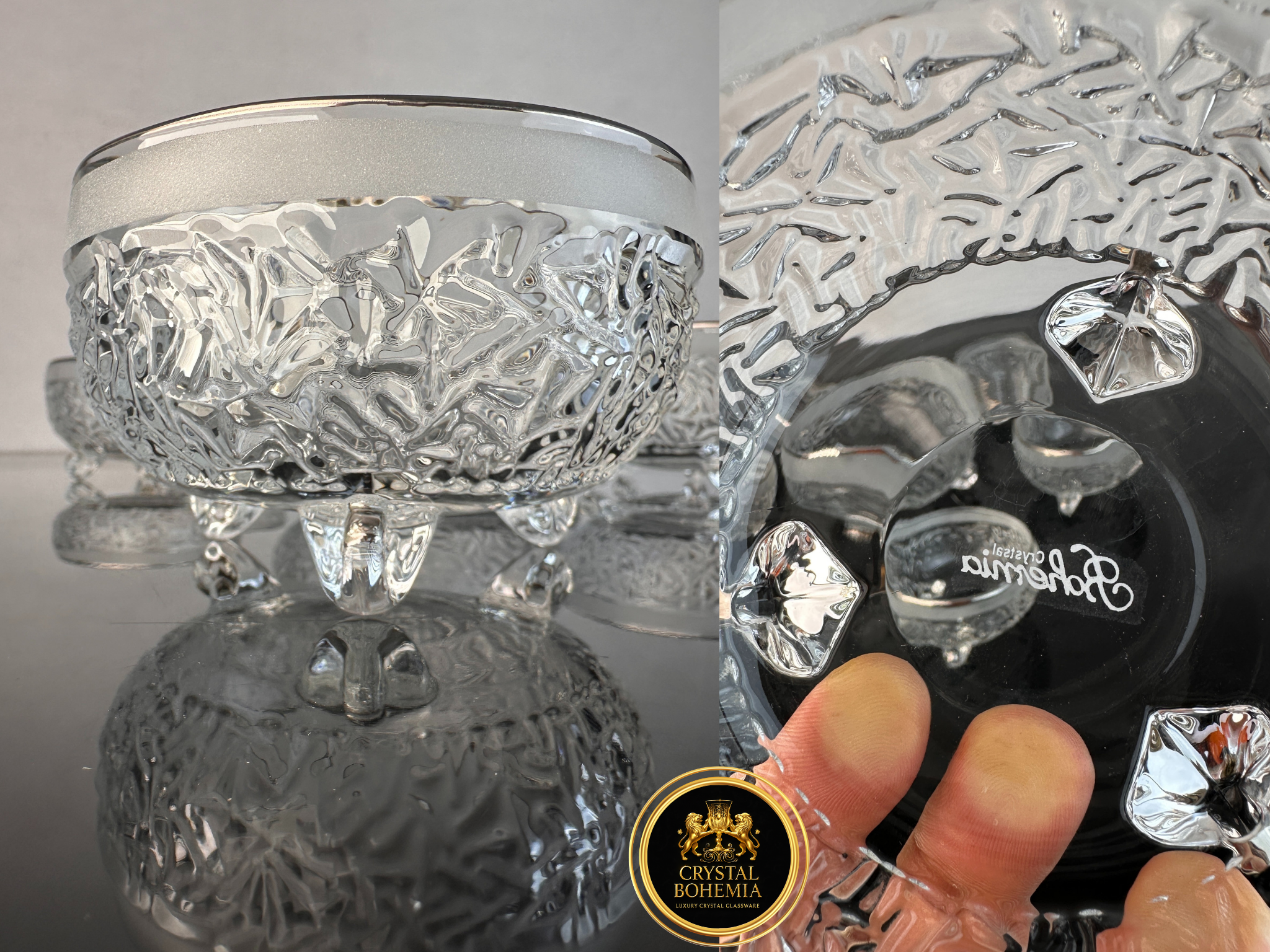 طقم خشاف كريستال بوهيمي نيكوليت رمل بتصميم أنيق