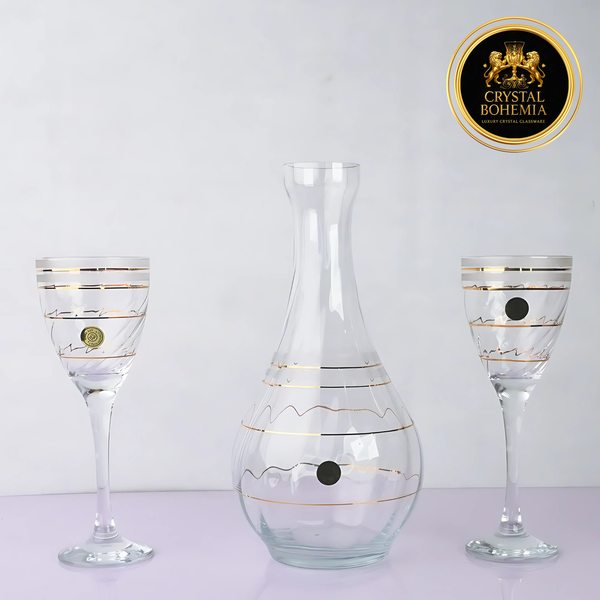 طقم كاسات كريستال تركي 7 قطع   (CB001027)