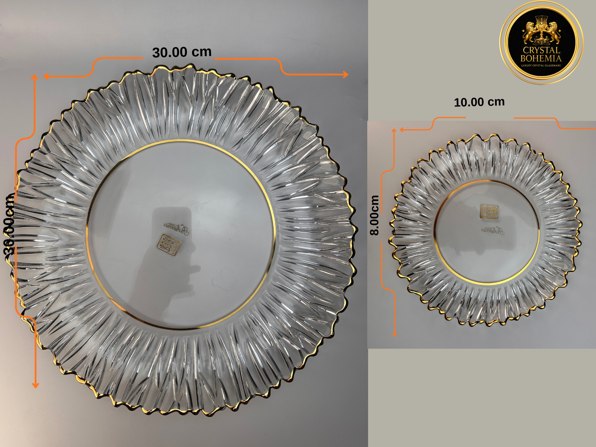 مقسات أطباق كريستال جهاز العروسة