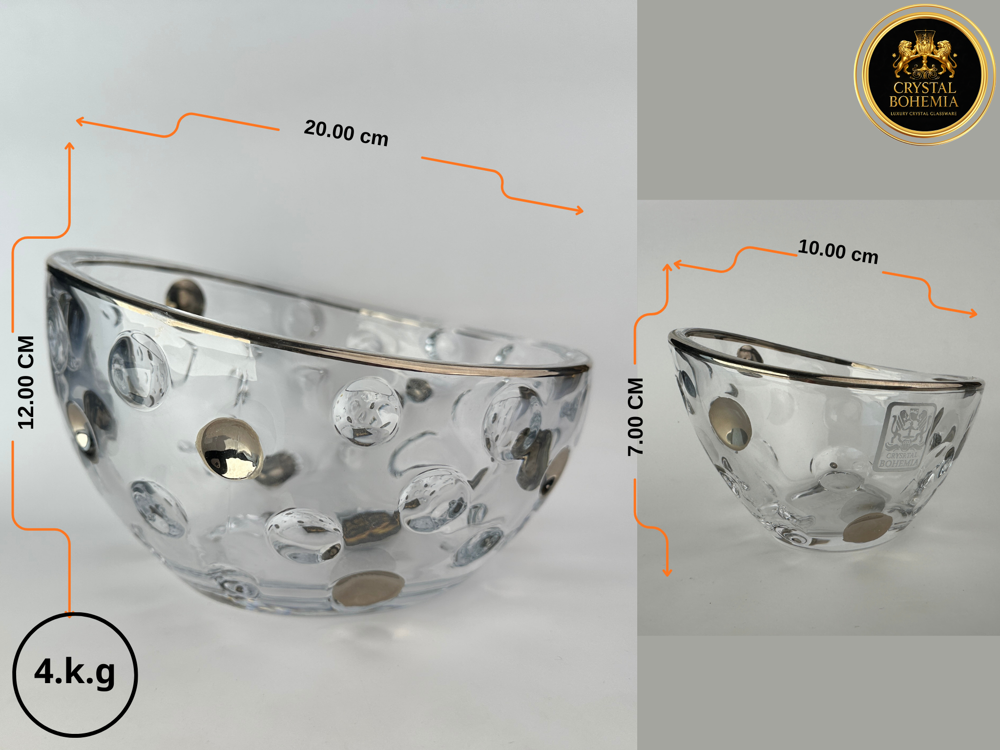 مقسات خشاف كريستال بوهيمي فضي