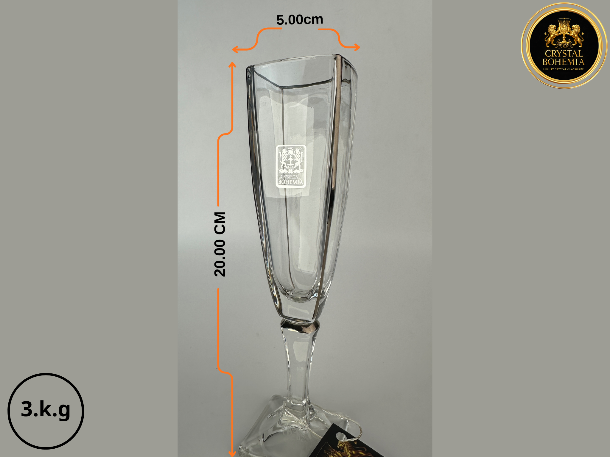 مقاس كاسات كريستال بوهيمي أريزو للتقديم الراقي بزخرفة مميزة