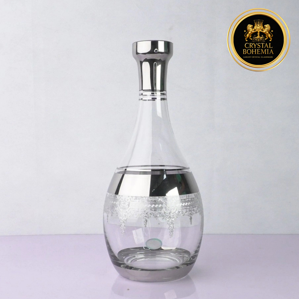 طقم كاسات كريستال تركي 6 قطع فضي   (CB001031)