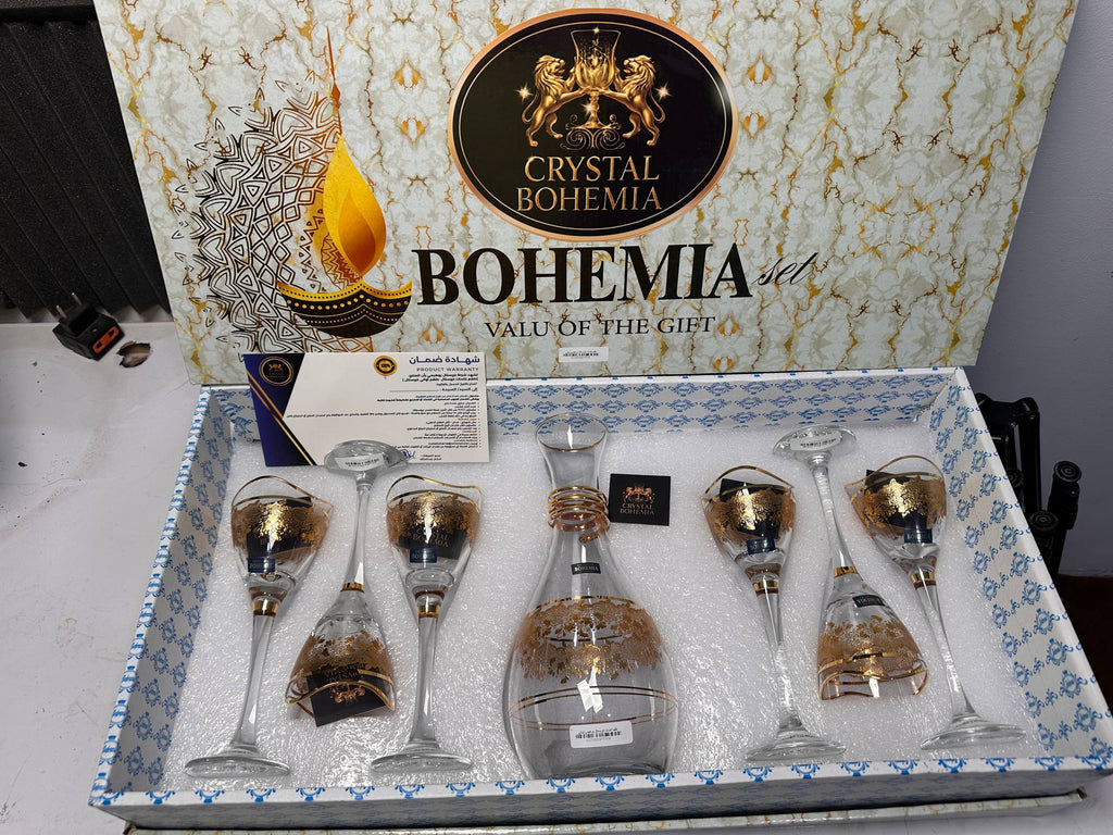 طقم كاسات كريستال تركي  6 قطع    (CB001025)